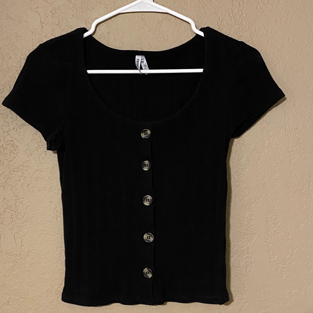 Black Crop Top